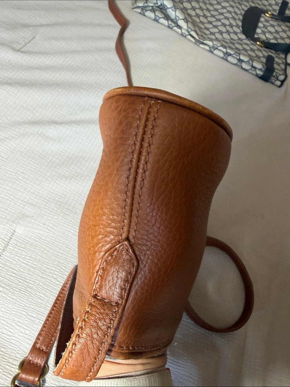 COACH 4918 MADE IN USA 🇺🇸 Classic COGNAC Leather Crossbody Bag - Picture 11 of 17